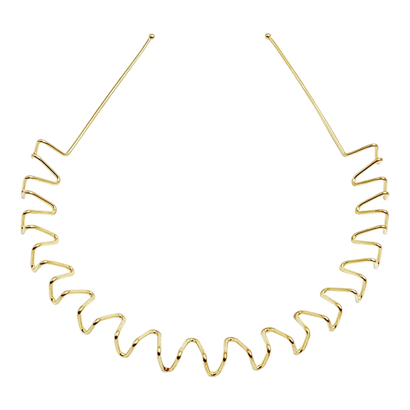 تل مو زنانه مدل زیگزاگ فلزی کد PRC264