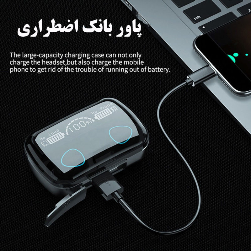 هدفون بلوتوثی مخصوص بازی مدل TWS M-10