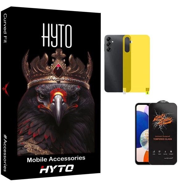 محافظ صفحه نمایش هیتو مدل Antistatic Touch مناسب برای گوشی موبایل  سامسونگ Galaxy a14 به همراه محافظ پشت گوشی