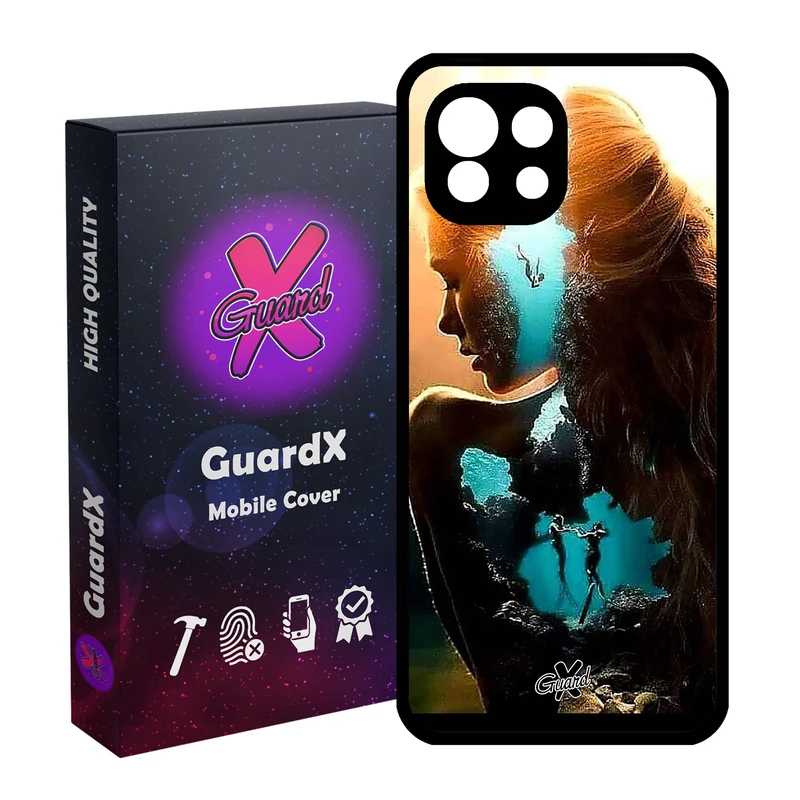 کاور گارد ایکس طرح Girl مدل Glass10138 مناسب برای گوشی موبایل شیائومی Mi 11 Lite