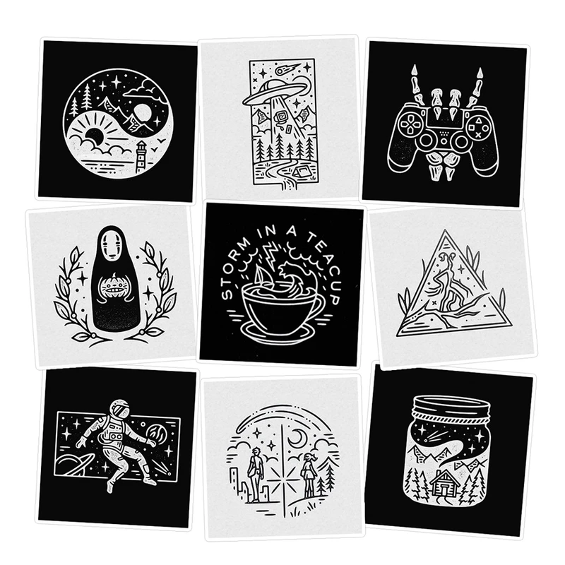 استیکر لپ تاپ ماسا دیزاین طرح CAMP کد COLS29 مجموعه 9 عددی