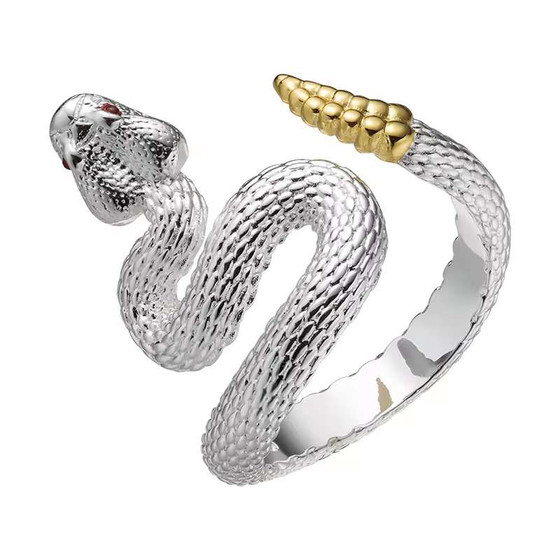 انگشتر دخترانه مدل مار کد 001