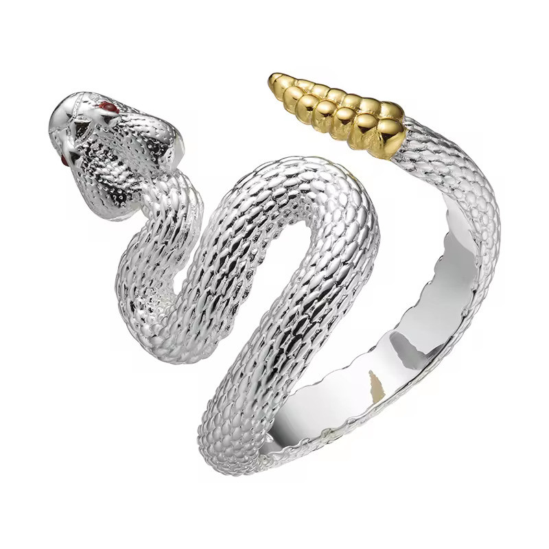 انگشتر دخترانه مدل مار کد 001