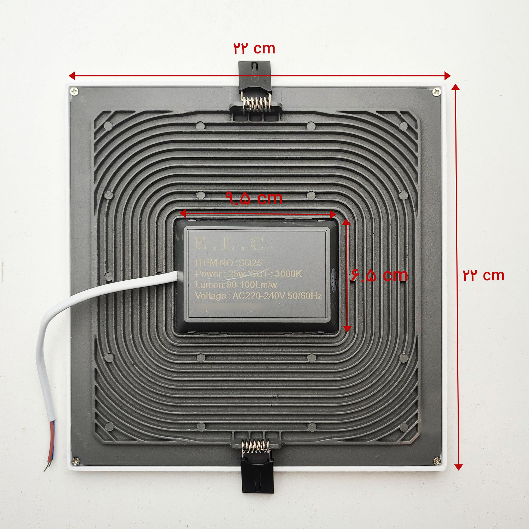 لامپ هالوژن ال ای دی 25 وات ای ال سی مدل مربع اسلیم