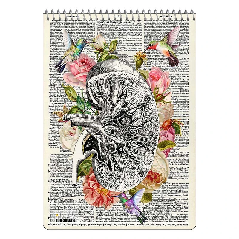 دفتر شطرنجی 100 برگ کارنیکا طرح روزنامه وینتج Vintage Newspaper کد 20735