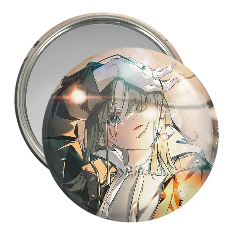 آینه جیبی خندالو مدل دختر انیمه ای  کد 18090