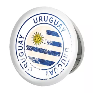 آینه جیبی خندالو طرح پرچم اروگوئه مدل تاشو کد 20564 