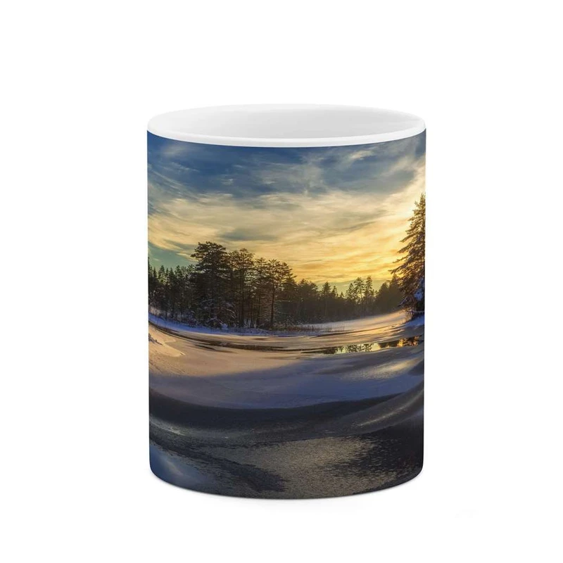 ماگ کاکتی مدل منظره برفی کد mgh14880