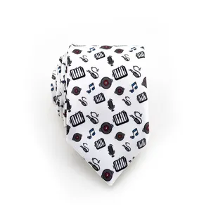 کراوات مردانه مدل موسیقی کد 1468