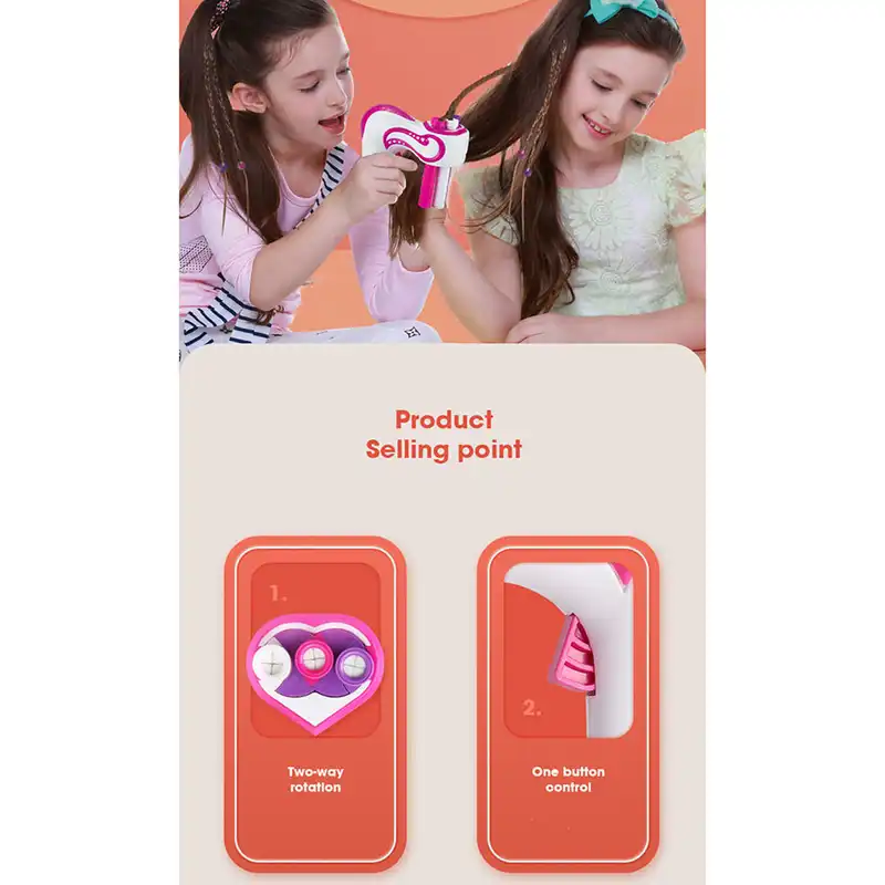 ست اسباب بازی لوازم آرایشی مدل دستگاه بافت مو کد 1-892