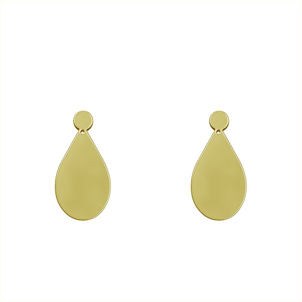 گوشواره طلا 18 عیار زنانه مدوپد مدل اشک کد GA1-13747 -  - 2