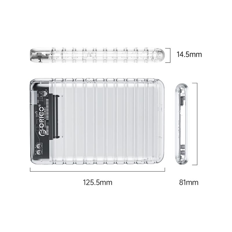 قاب هارددیسک اکسترنال 2.5 اینچی Type-C اوریکو مدل 2139C3-V1