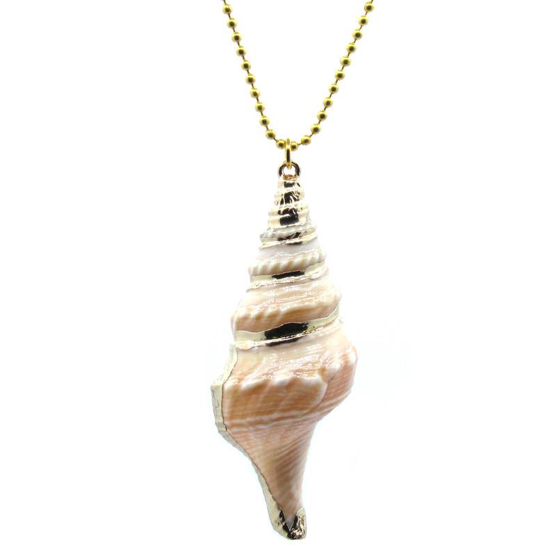 گردنبند دخترانه مدل گوش ماهی کد shell1199-1