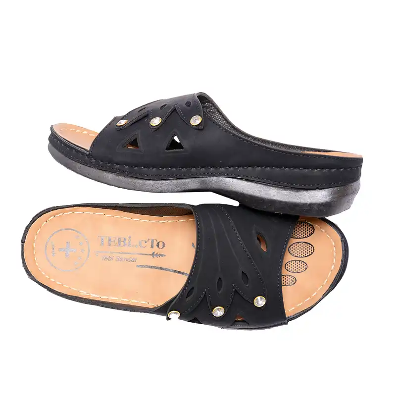 دمپایی زنانه مدل برگ 1400