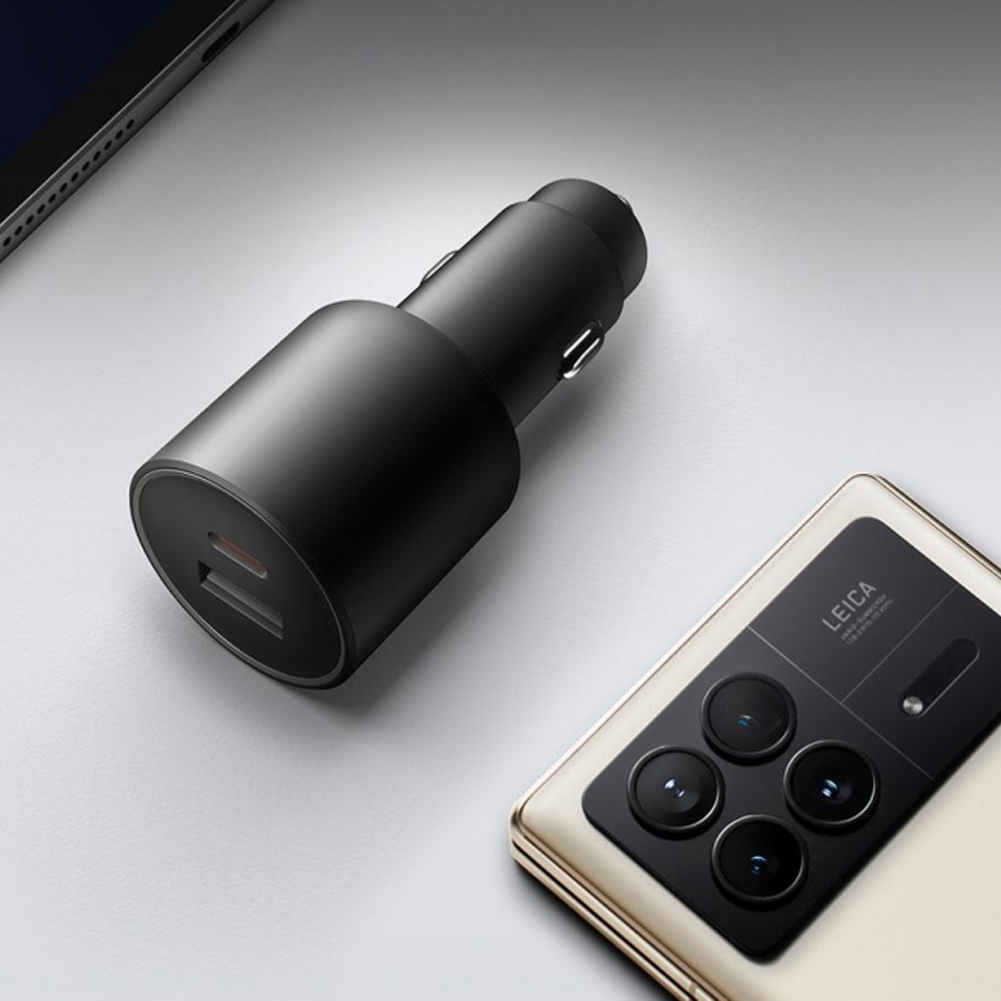شارژر فندکی 100 وات 2 پورت شیائومی مدل MDY-16-ER به همراه کابل USB-C به طول 1 متر