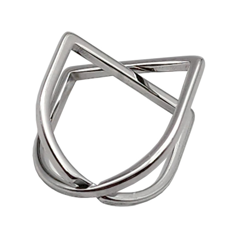 انگشتر زنانه مدل ضربدر کد RNG27SV انگشتر زنانه مدل ضربدر کد RNG27SV