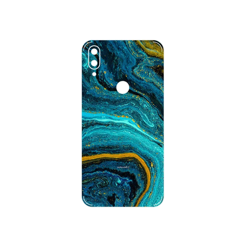 برچسب پوششی ماهوت مدل Turquoise marblewith golden streaks مناسب برای گوشی موبایل شیائومی Mi Play