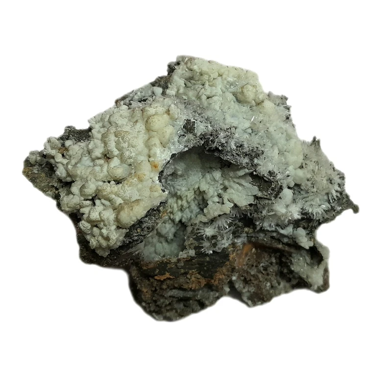 عکس شماره 9 : سنگ راف مدل کوارتز هم رشدی با کلسیت کد 413