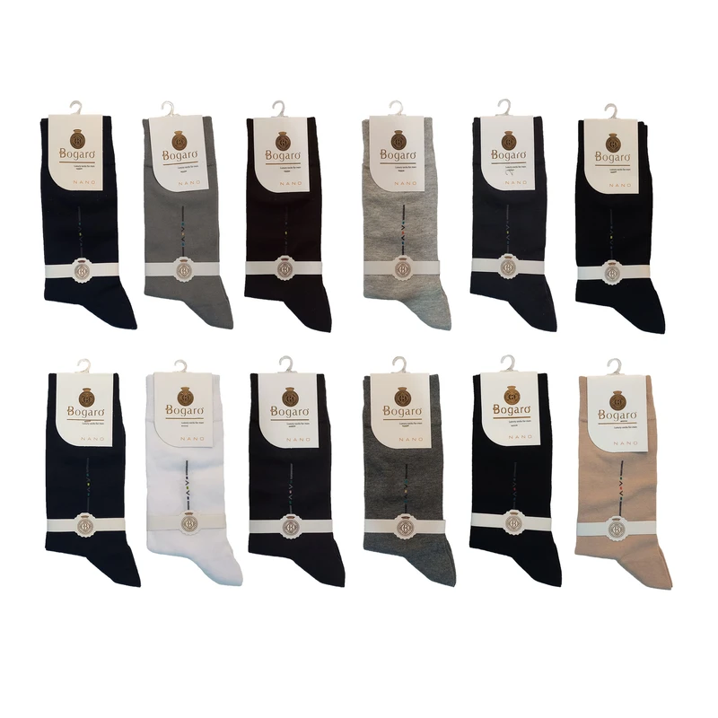 جوراب مردانه بوگارو مدل 706 مجموعه 12 عددی