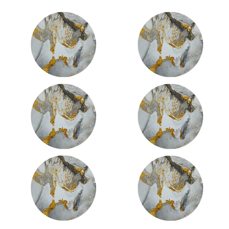 زیر لیوانی طرح سنگ کد 8607 بسته 6 عددی