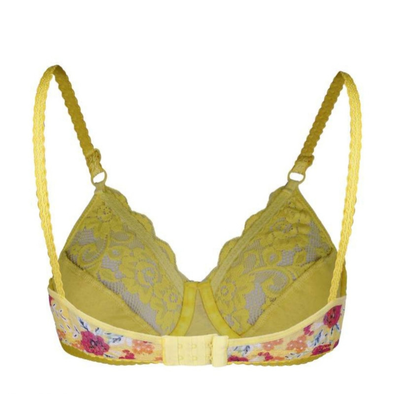 ست شورت و سوتین زنانه مدل فنردار گل گلی