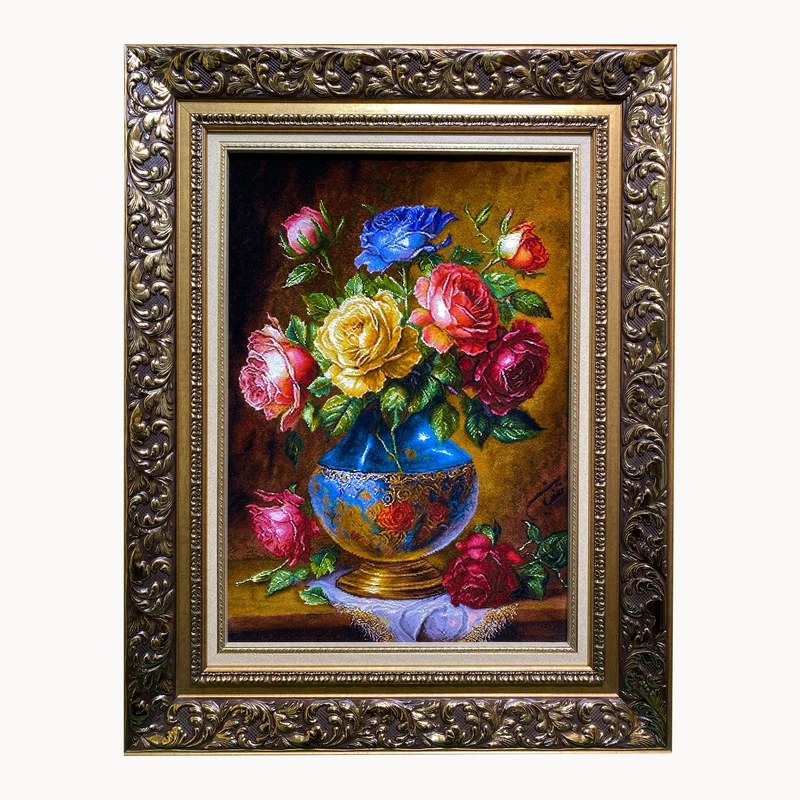 تابلو فرش دستباف طرح گل کد ۲۱۳۵۷۴۳۲