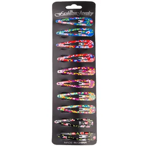 گیره مو زنانه طرح گل مجموعه 10 عددی