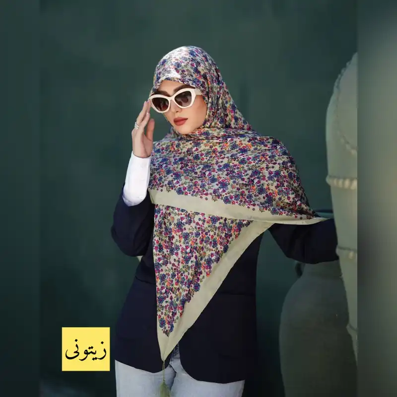 روسری زنانه مدل نخ پنبه منگوله دار کد 05