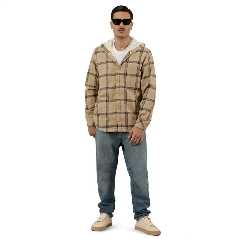 کت مردانه پاتن جامه مدل کلاهدار 111721020222403