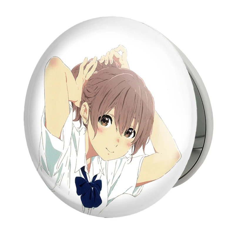 آینه جیبی خندالو طرح شوکو نیشیمیا انیمه سایلنت ویس A Silent Voice مدل تاشو کد 15817 