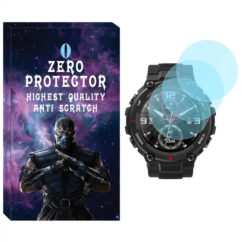 محافظ صفحه نمایش شیشه ای زیرو مدل SH-ZR مناسب برای ساعت هوشمند آمازفیت T-Rex Pro بسته سه عددی