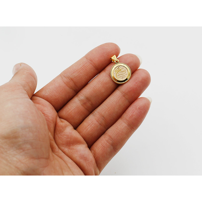 آویز گردنبند طلا 18 عیار دخترانه رزالیا مدل GEA-18