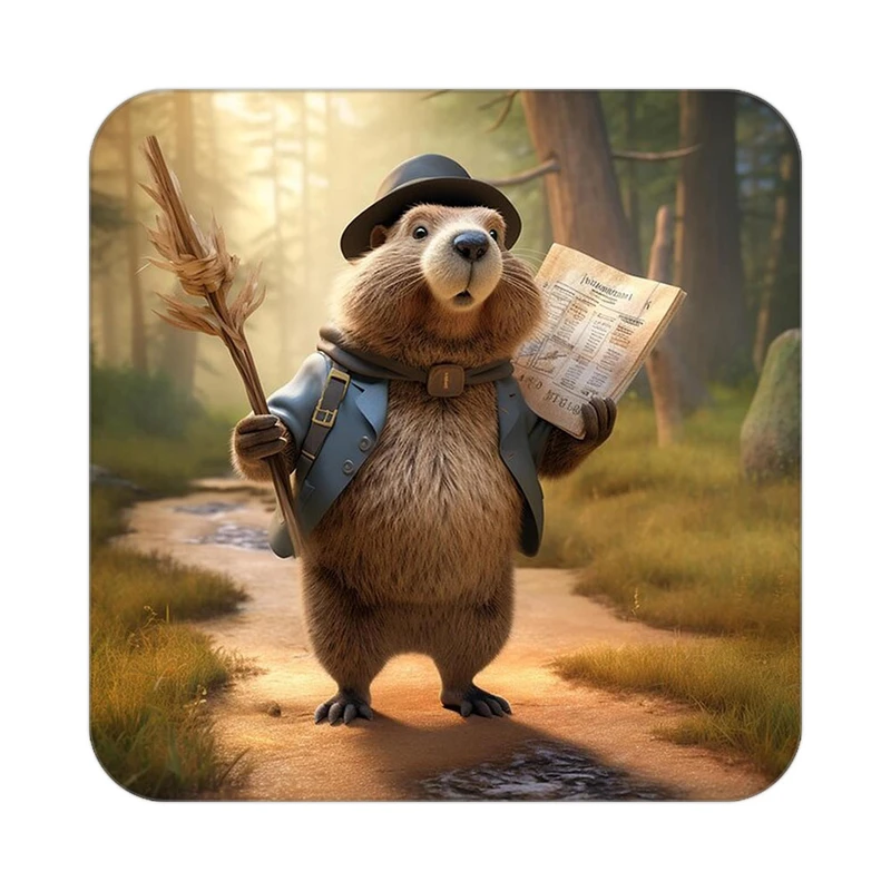 زیر لیوانی کاکتی طرح حیوانات کارتونی مدل mp27375