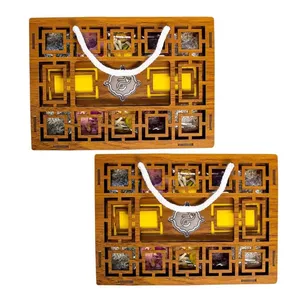 مسقطی ترکیبی جعبه چوبی ارگ حلوا مسقطی لاری ترنج - 400 گرم مجموعه 2 عددی