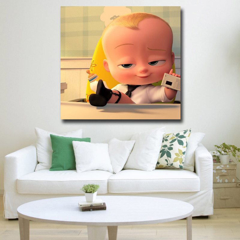  تابلو کودک و نوزاد مدل بچه رئیس کد 18