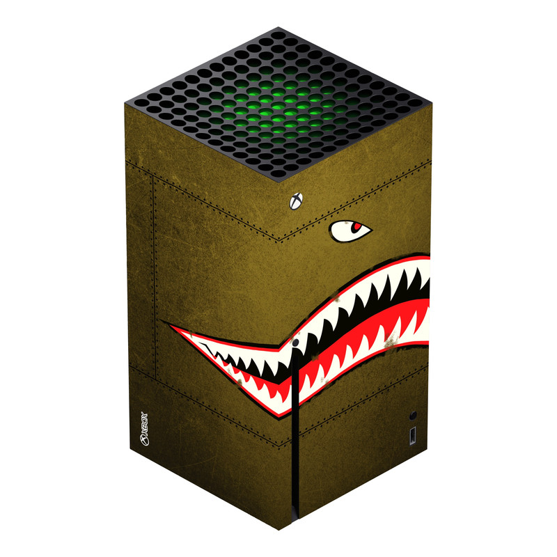 برچسب کنسول بازی Xbox Series X اس ای گییرز طرح USAF Shark
