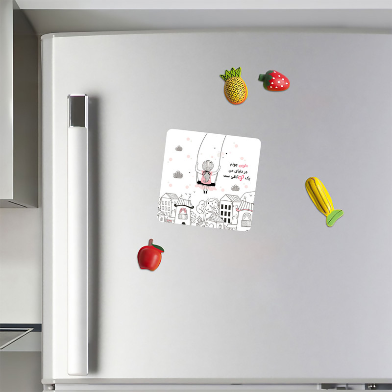 مگنت کاکتی مدل عاشقانه طرح اسم دلوین کد mn33547