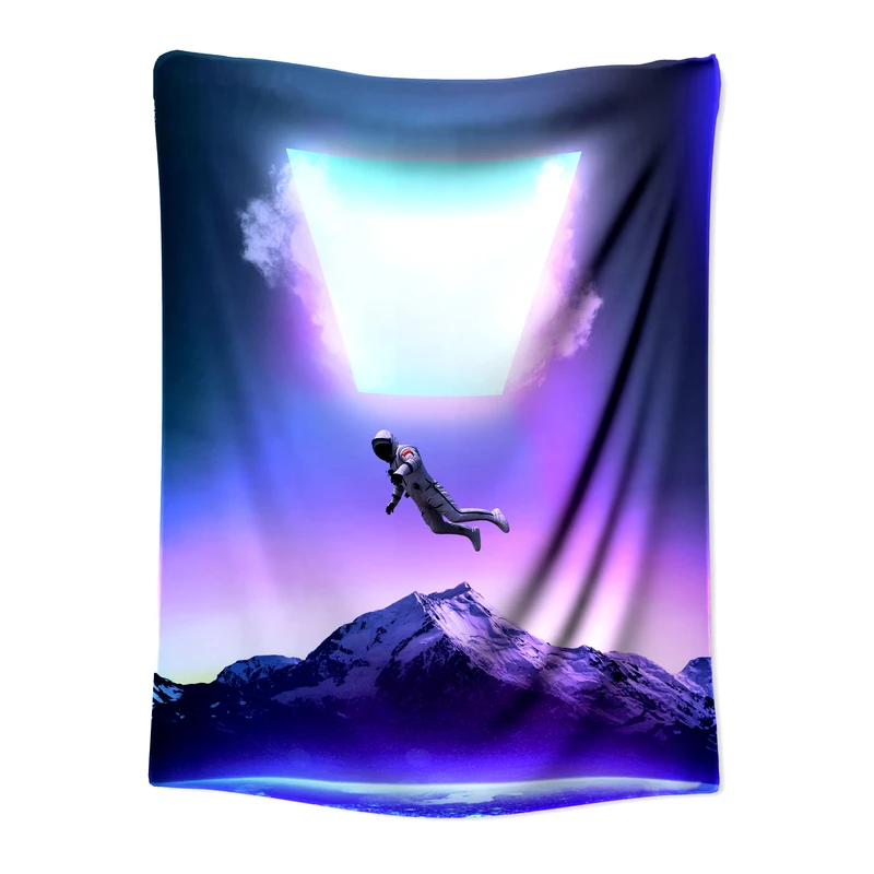  پوستر پارچه ای مدل بکدراپ بلک لایت کد 1455