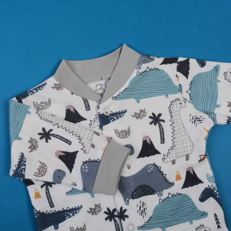 ست سرهمی و کلاه نوزادی مدل دایناسور کد 441