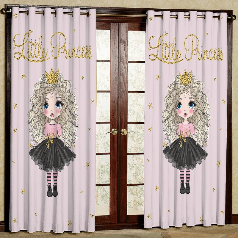  پرده مدل دختر مخمل پانچی کد 1511 سایز 140x280 سانتی متر