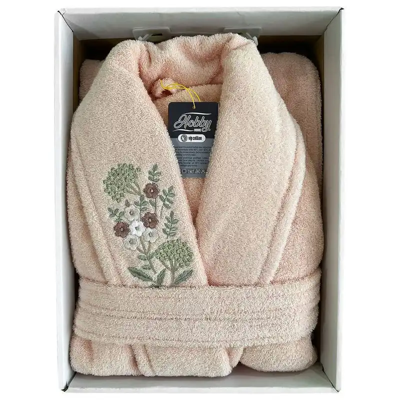 حوله پالتویی هوبی مدل یقه گلدوزی شده سایز 125