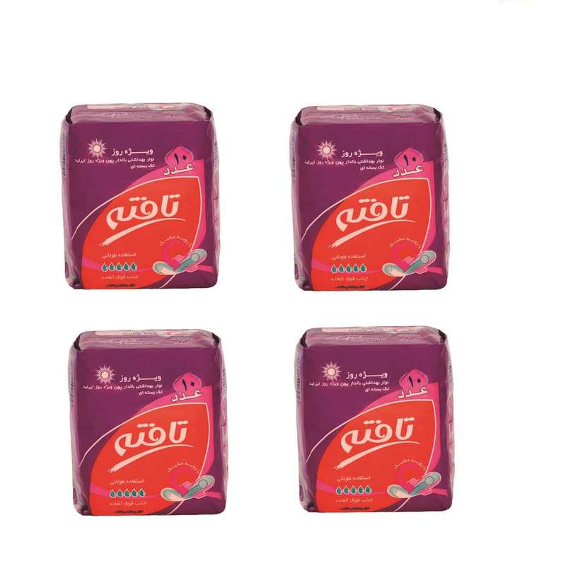 نوار بهداشتی تافته مدل Extra Wide مجموعه 4 عددی