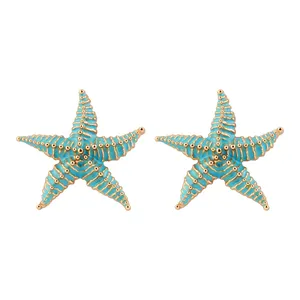 گوشواره میخی دخترانه مدل ستاره دریایی