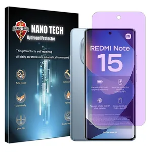 Nano tech Hydrogel model anti-purple Screen Protector for Xiaomi Redmi Note 15 4G mobile phone