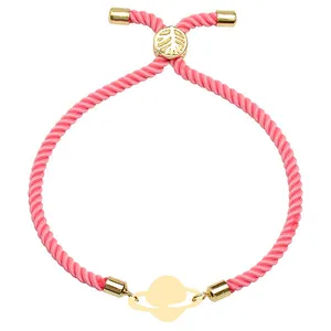 دستبند طلا 18 عیار زنانه الن نار مدل زحل 101521