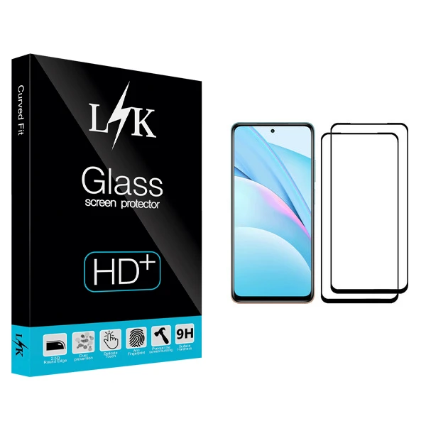 محافظ صفحه نمایش ال کی مدل Hard glass مناسب برای گوشی موبایل شیائومی Mi 10T Lite 5G بسته دو عددی