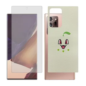 Glass Together model transparent glass screen protector suitable for Samsung Galaxy Note20 Ultra 5G mobile phone with cover sticker on the back of the phone