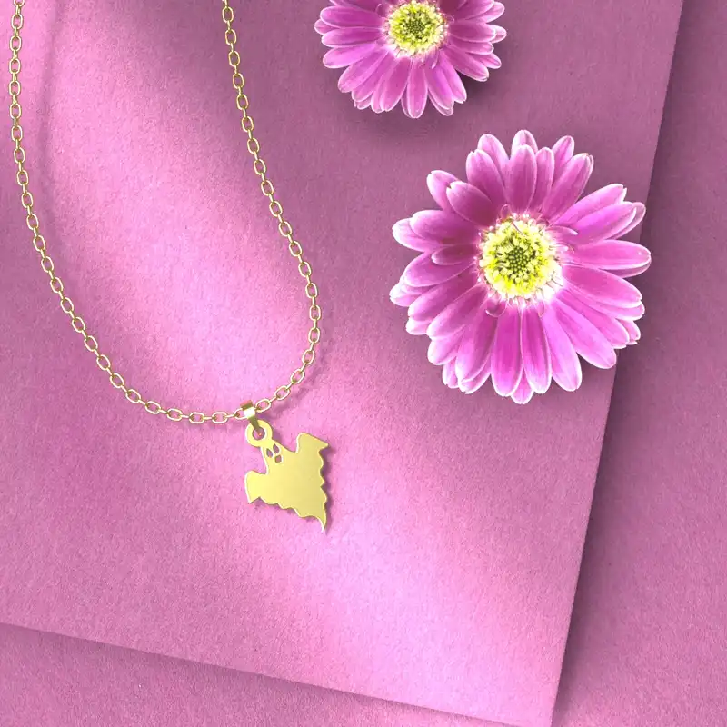 گردنبند طلا 18 عیار زنانه مدوپد مدل روح کد A3-1-1181