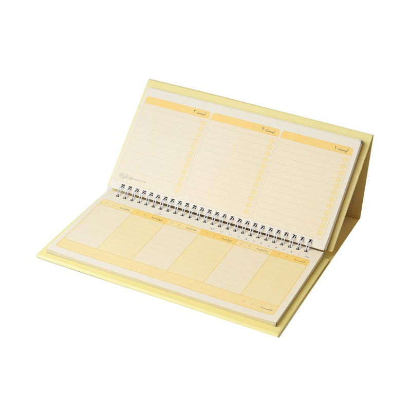دفتر برنامه ریزی 80 برگ دایان مدل پلنر رومیزی طرح پاستلی
