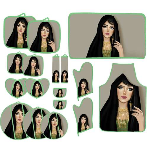 سرویس آشپزخانه 17 تکه شمسه نگار مدل 02